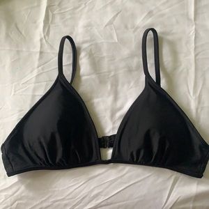 Aerie black triangle bikini top